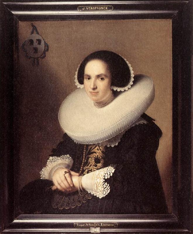 VERSPRONCK, Jan Cornelisz Portrait of Willemina van Braeckel er